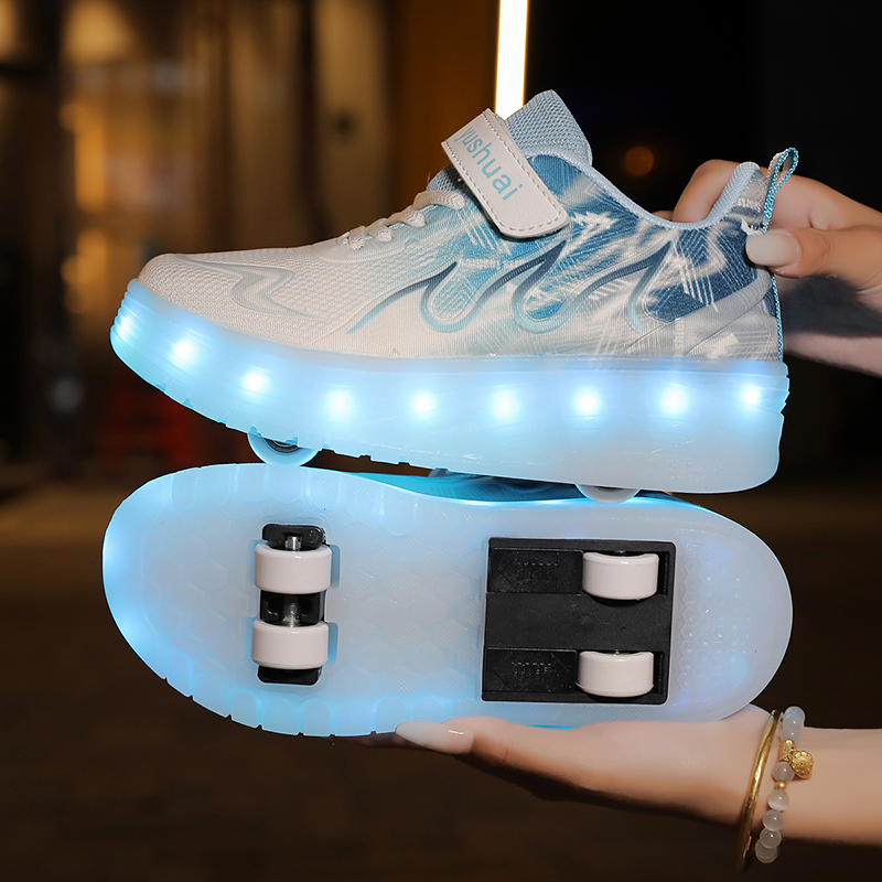 Outdoor Lighting Led - Scarpe con Ruote per Giovani con