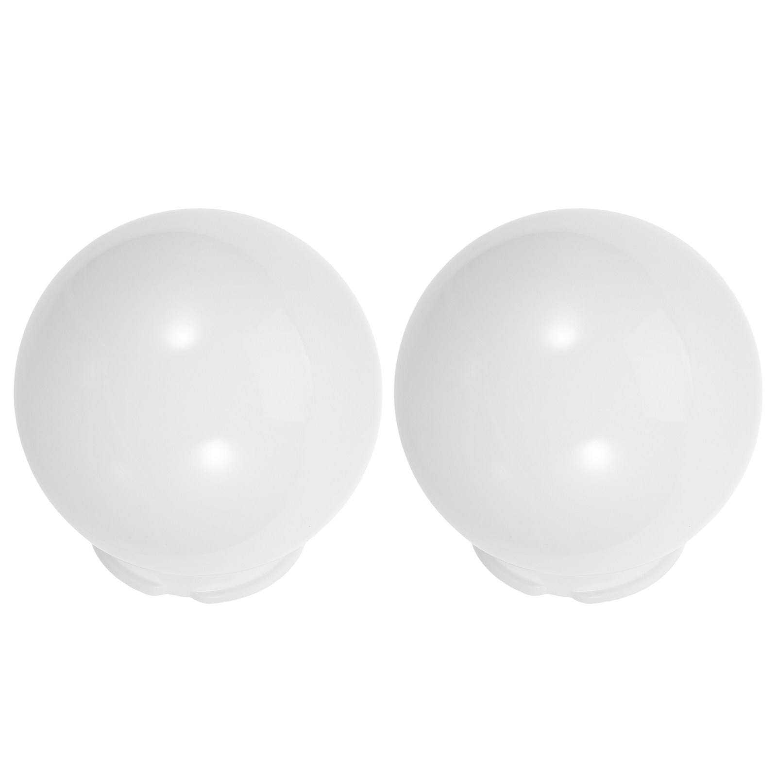 Outdoor Lighting For Fence - 2 Pezzi Paralume Sferico Bianco Moderno