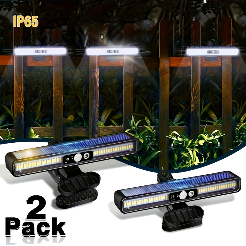 Outdoor Lighting For Fence - Luci solari a clip con sensore