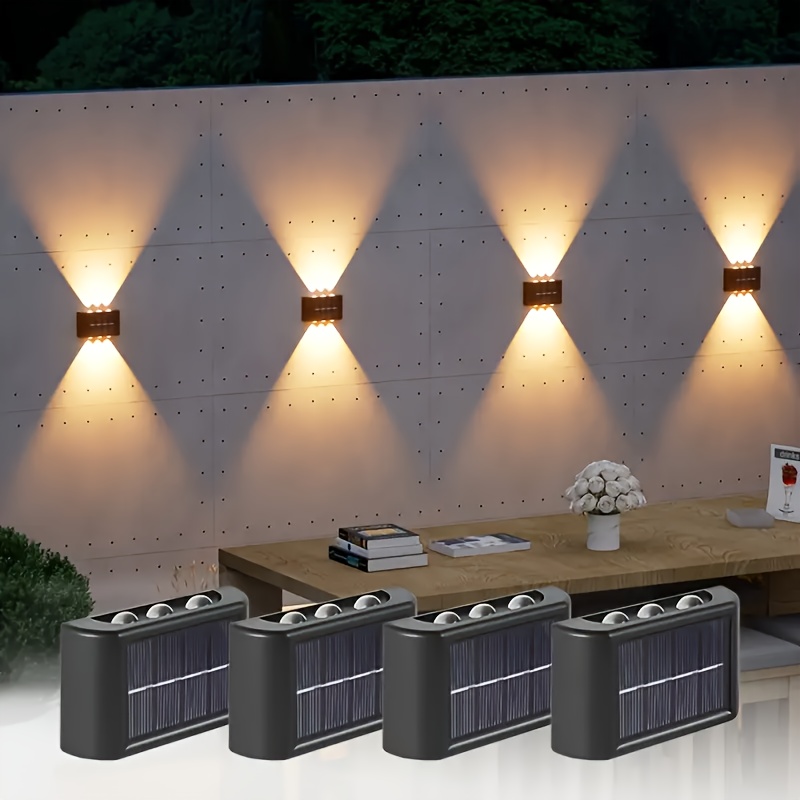 Outdoor Lighting For Fence - Lampada Solare LED da Esterno Impermeabile,