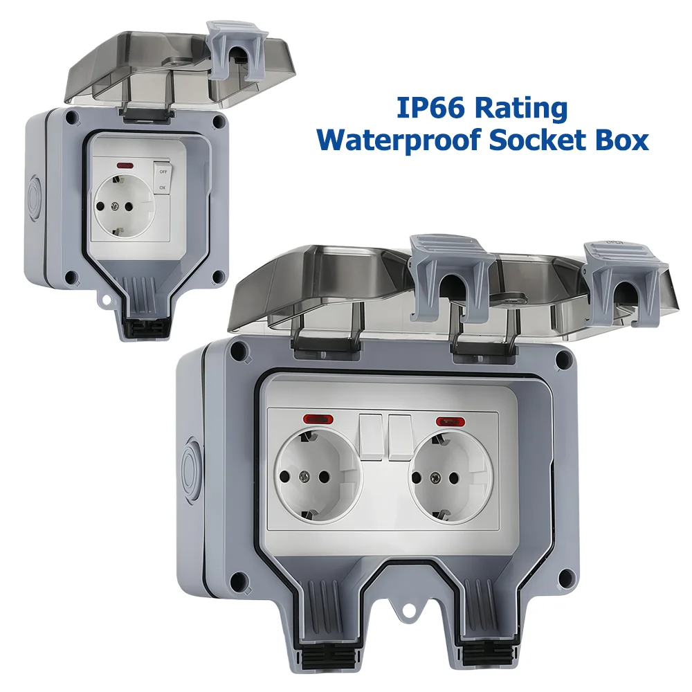 Outdoor Lighting Wall Mount - Presa Elettrica da Esterno Stile Europeo
