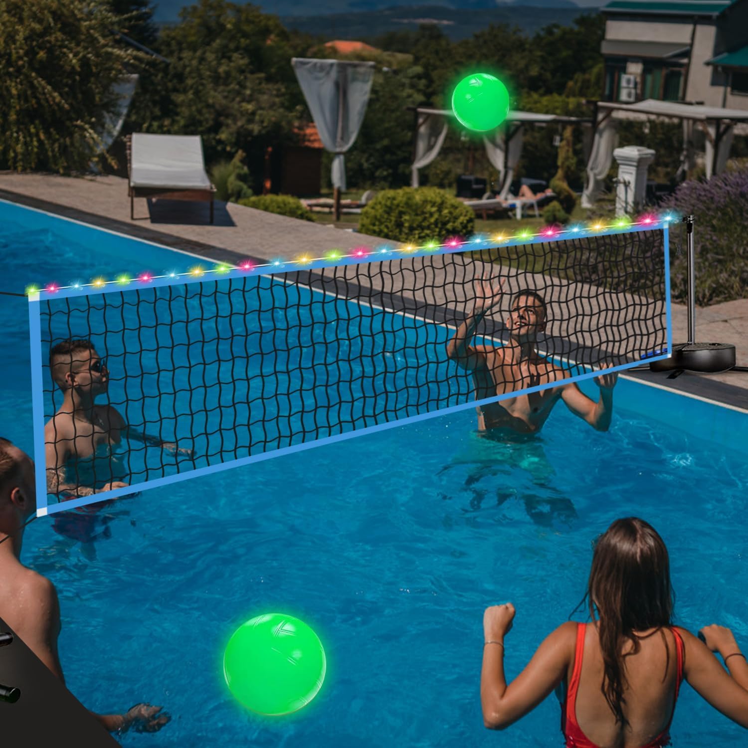 Outdoor Lighting Led - Rete da Pallavolo Portatile per Esterni