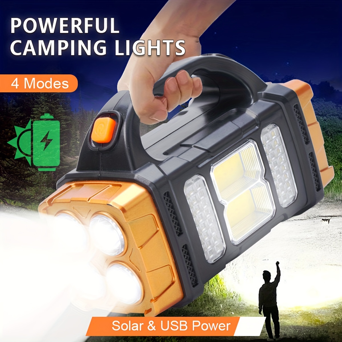 Photocell Outdoor Lighting - Nuova Torcia LED Solare Ricaricabile ad
