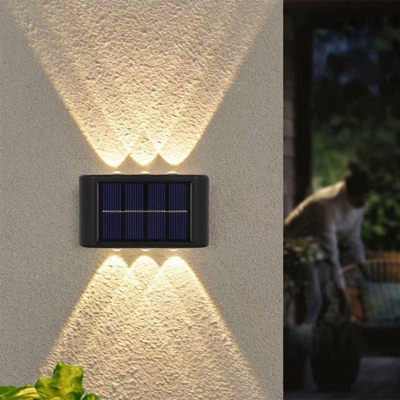 Outdoor Lighting For Fence - Lampada Solare LED da Parete per