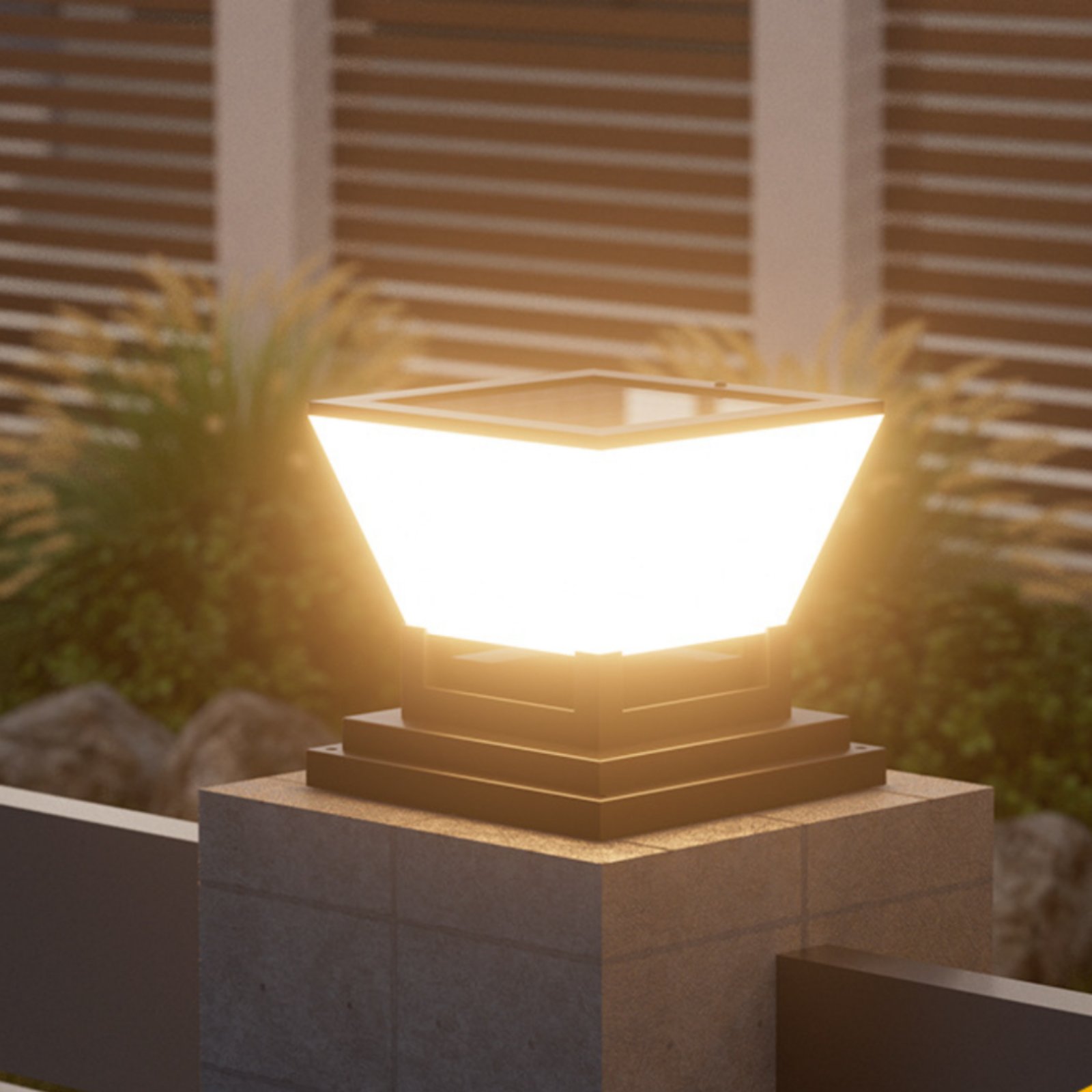 Outdoor Lighting For Fence - Lampada Solare per Recinzioni Resistente all'Acqua,