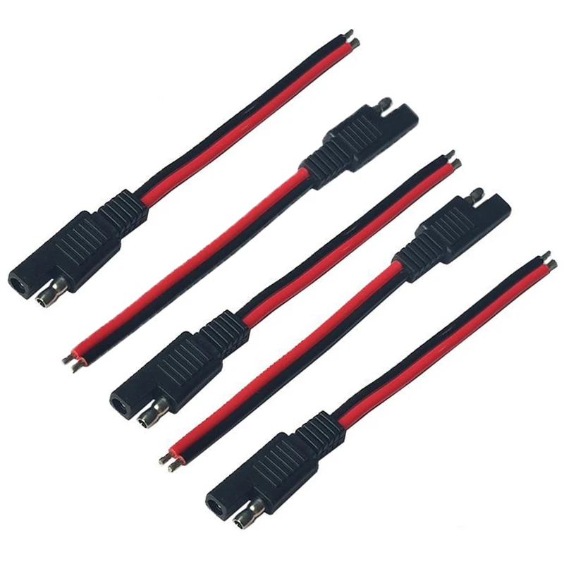Outdoor Lighting Extension Cable - 5PCS 15CM SAE 2 Pin Connettore