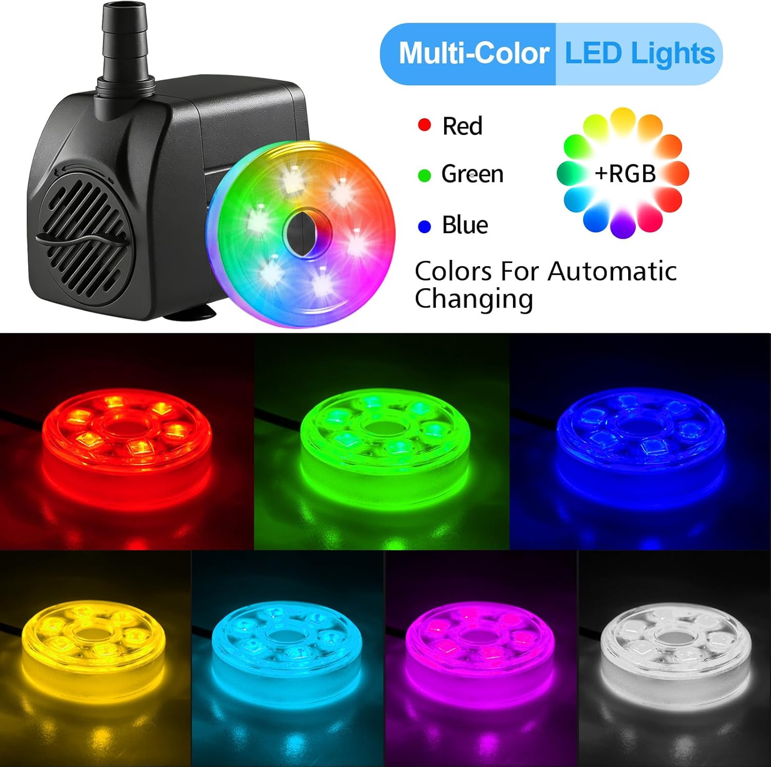 Pompa Sommergibile 210GPH con  - Pond Light Submersible recensione e prezzo