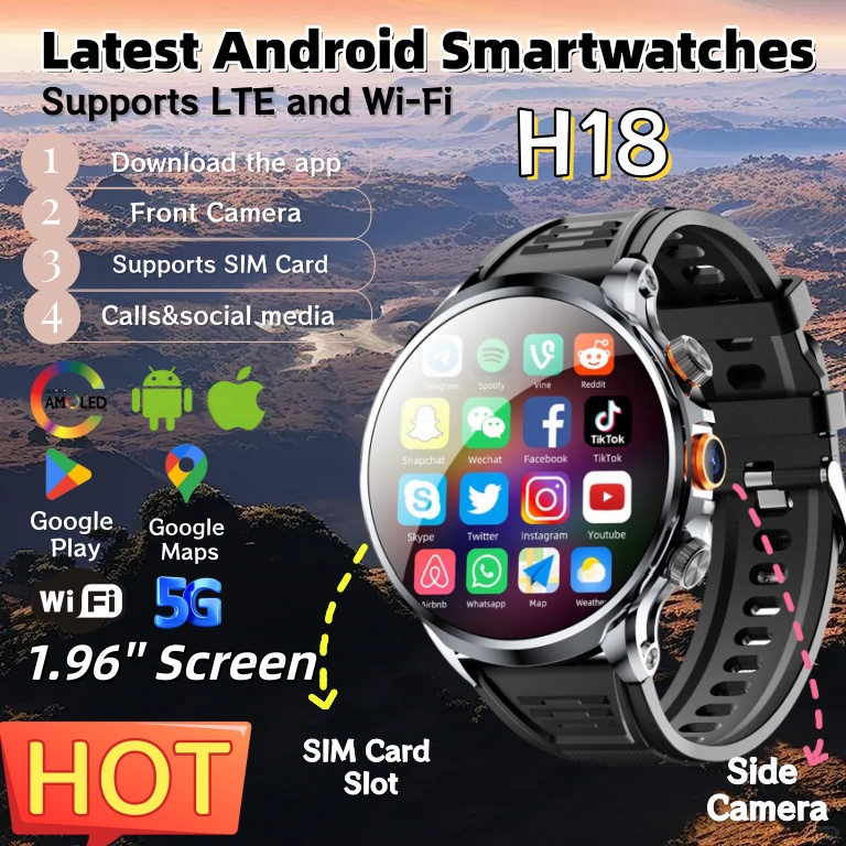 NUOVO Smartwatch Android H18 4 - Outdoor Lighting Video recensione e prezzo