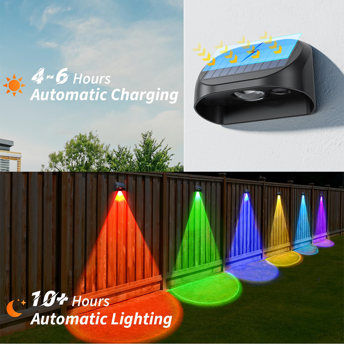 Lampada da parete solare luci  - Outdoor Lighting For Fence recensione e prezzo