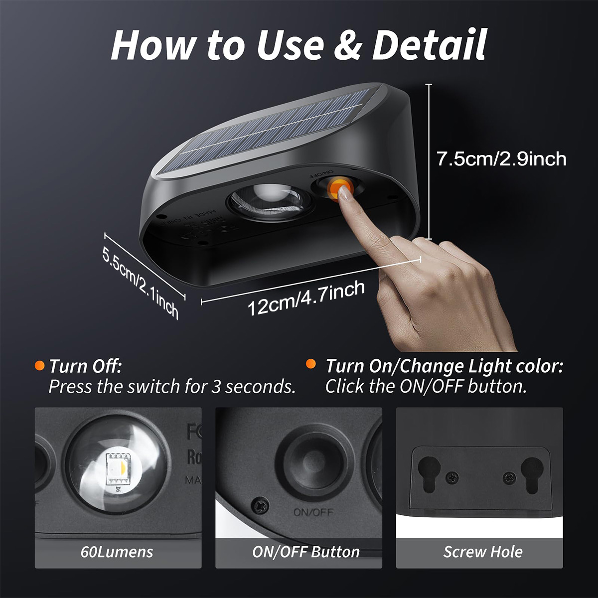 Lampada da parete solare luci  - Outdoor Lighting For Fence recensione e prezzo