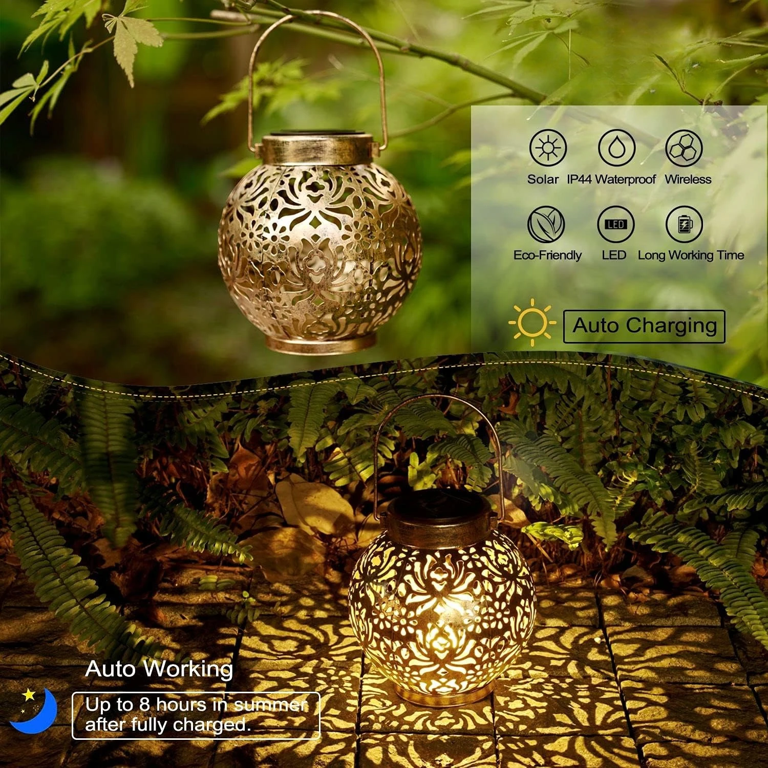 1-6 Lanterne Solari Marocchine - Photocell Outdoor Lighting recensione e prezzo