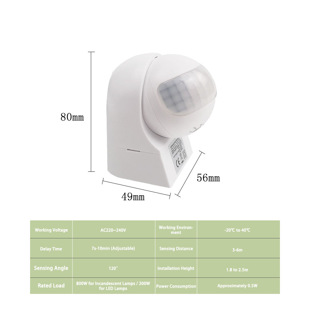 Sensore di Movimento PIR a Inf - Outdoor Lighting Wall Mount recensione e prezzo