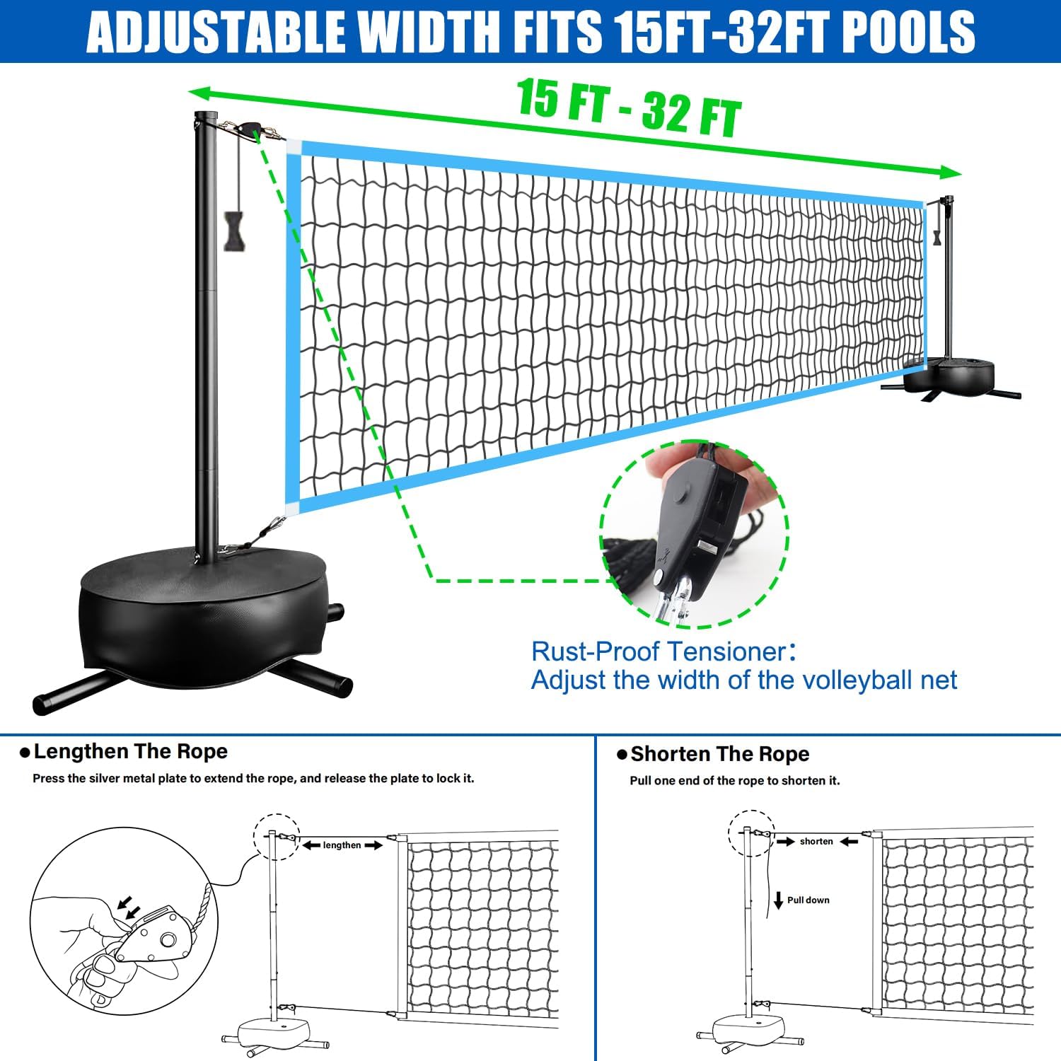 Rete da Pallavolo Portatile pe - Outdoor Lighting Led recensione e prezzo