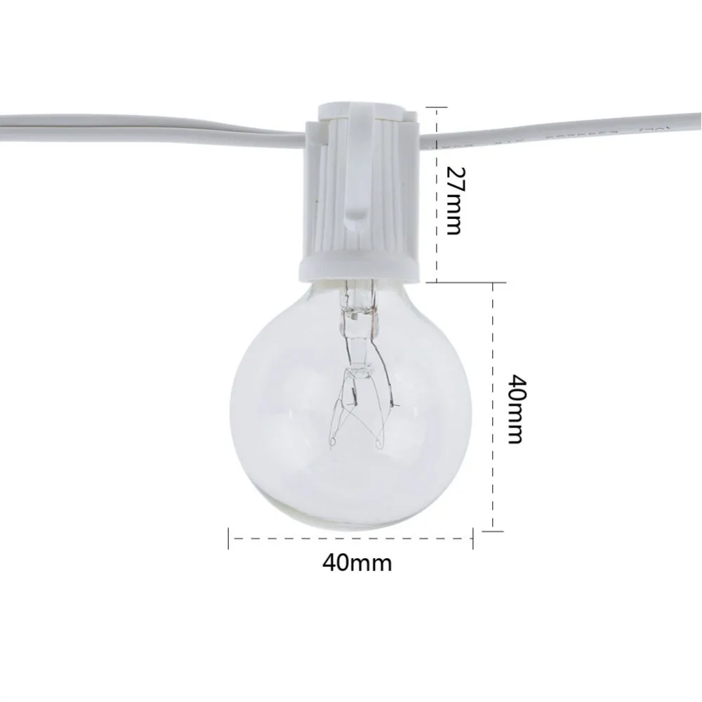 Luci a stringa vintage G40 con - Outdoor Lighting Vintage recensione e prezzo