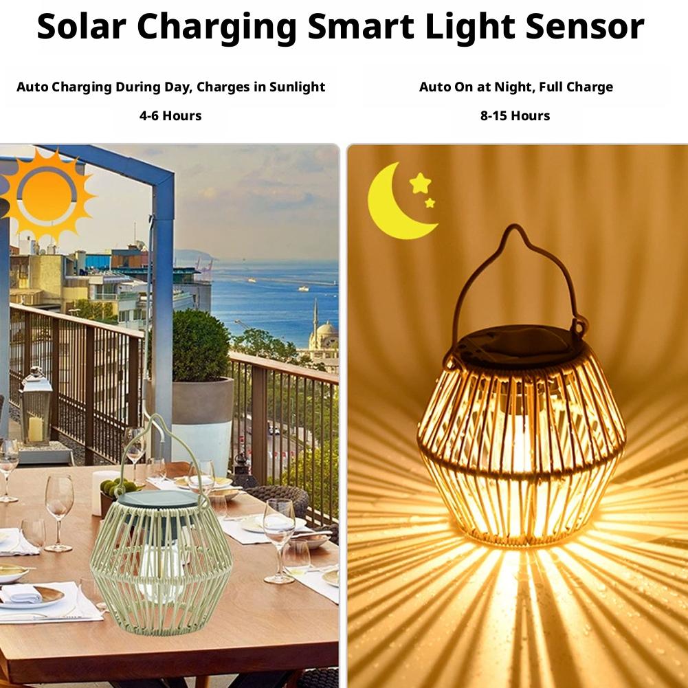 Lanterna Solare in Rattan IP65 - Outdoor Lighting Solar recensione e prezzo