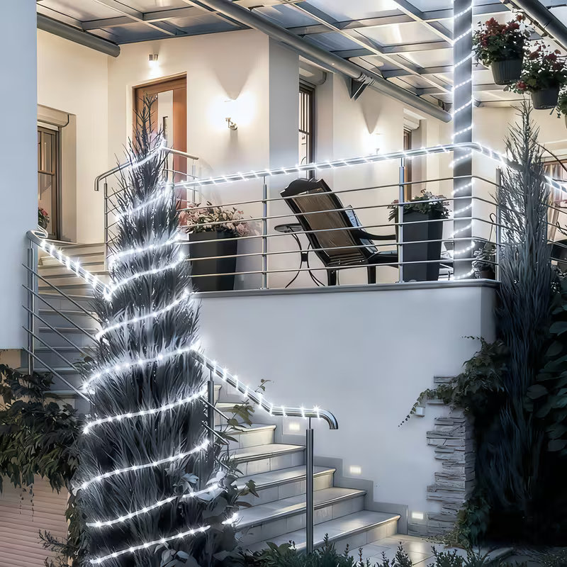 Luci Solari a Corda 50/100 LED - Outdoor Lighting For Fence recensione e prezzo