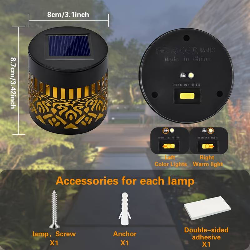 Confezione da 2 Luci Solari da - Outdoor Lighting For Fence recensione e prezzo