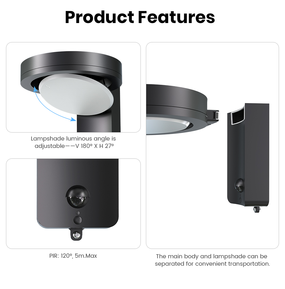 Lampade Solari da Esterno SRES - Outdoor Lighting For Fence recensione e prezzo