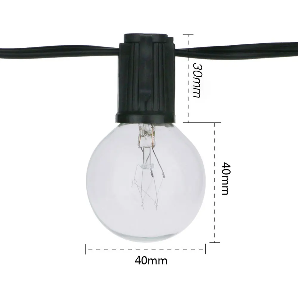 Luci a stringa a globo G40 da  - Outdoor Lighting Vintage recensione e prezzo